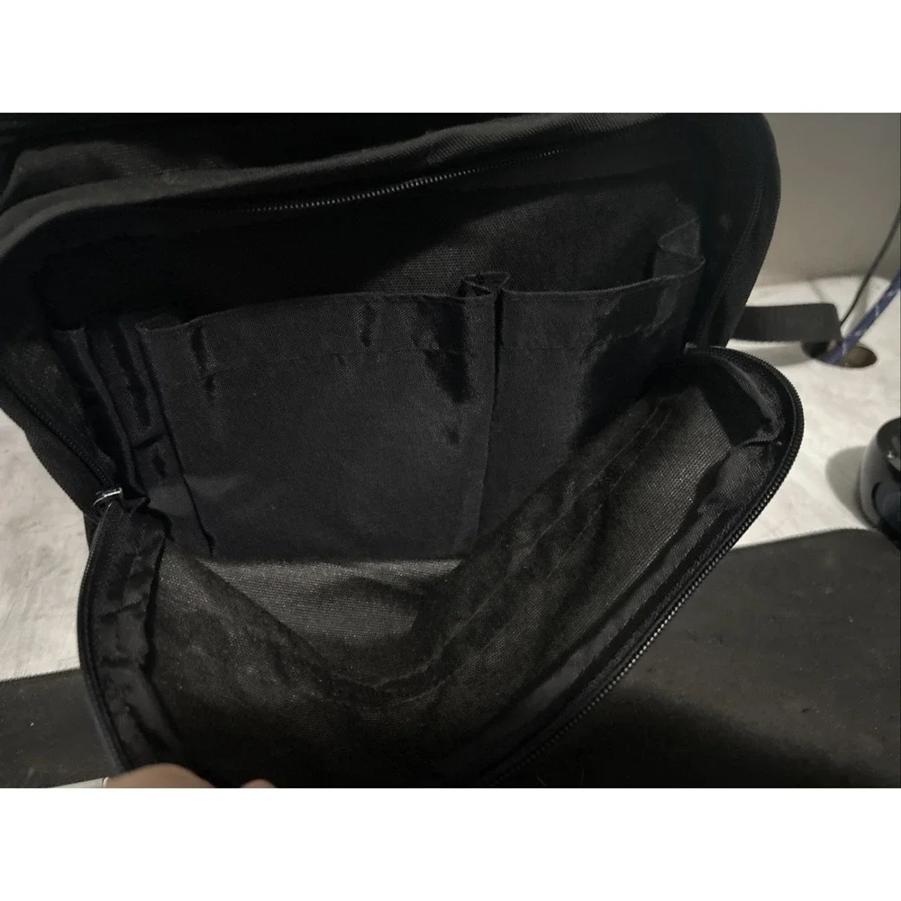 Vintage Tamrac Camera Backpack Bag Black Canvas Padded USA Made 976